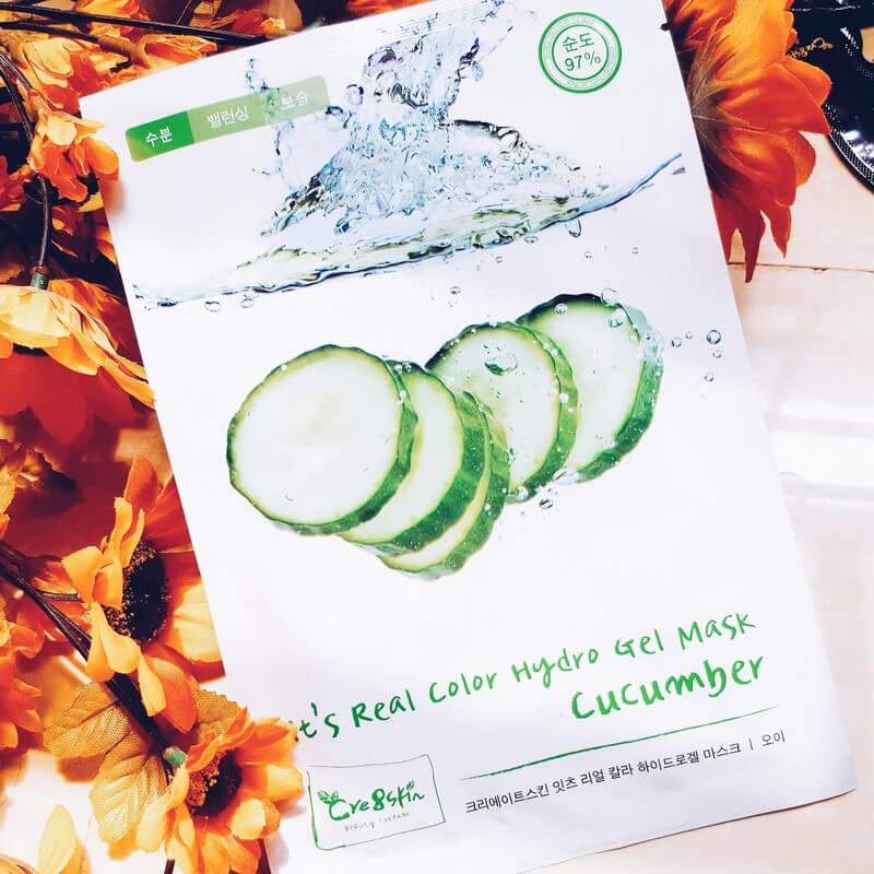 It's real color hydro gel mask cucumber