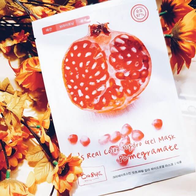 It's real color hydro gel mask pomegranate